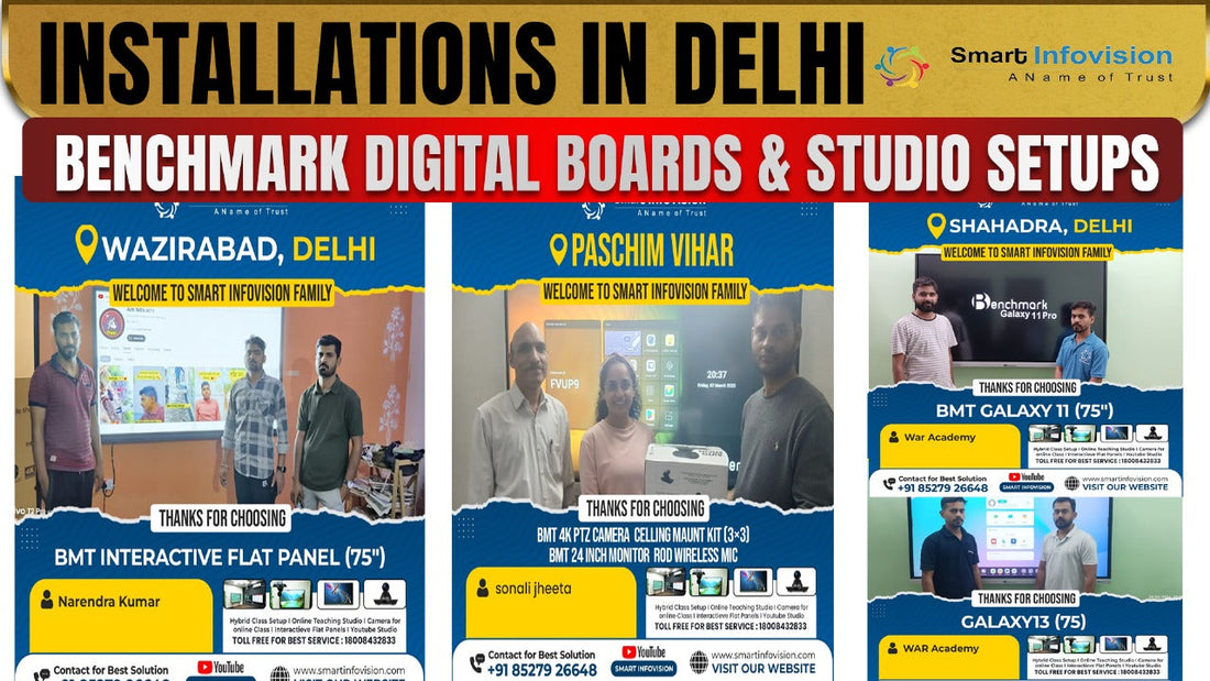 Digital Board Installed at Delhi | Delhi में डिजिटल स्टूडियो सेटअप By Smart Infovision