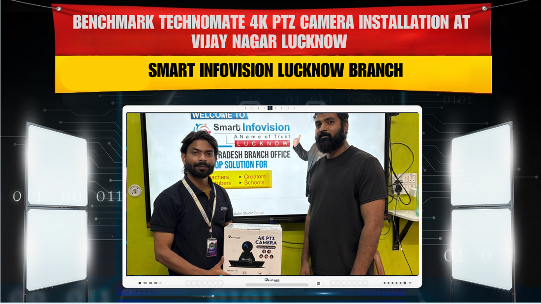 Benchmark Technomate 4K PTZ Camera Installation at Vijay Nagar Lucknow | Smart Infovision Lucknow Branch