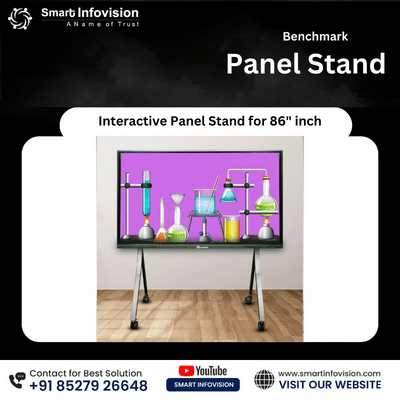 Interactive Flat Panel Stand for 86-Inch Displays | Digital Board Stand