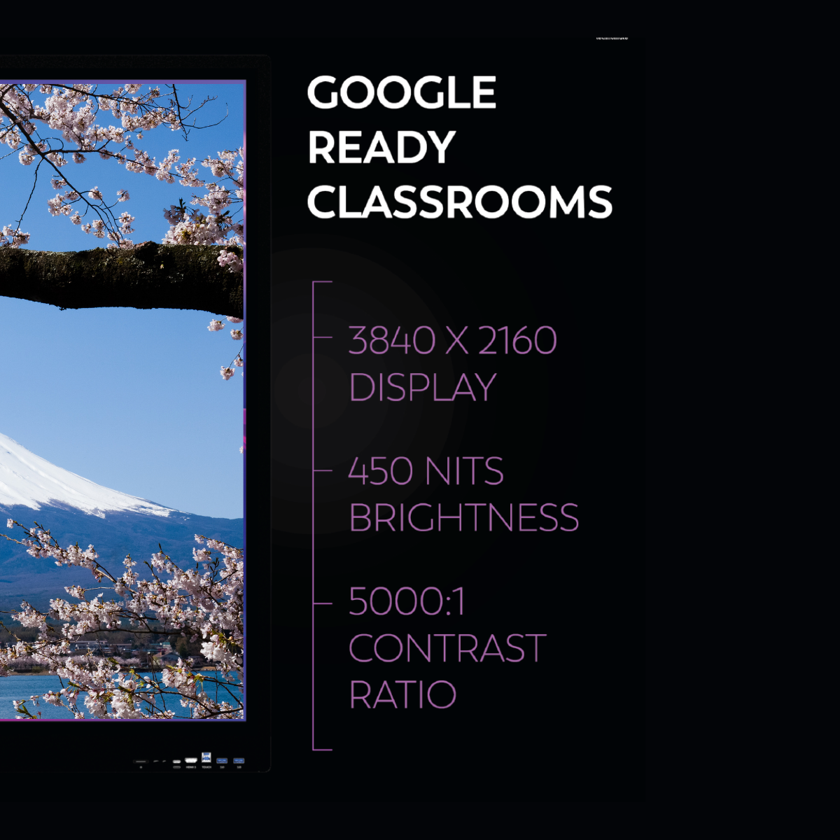 Benchmark Alpha 14 Interactive Flat Panel | Smart Board for Online Teaching