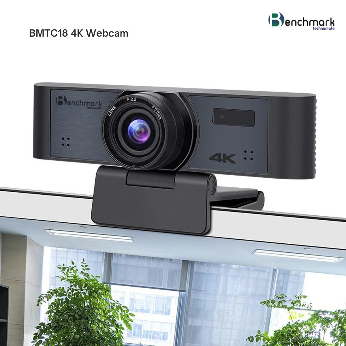 Benchmark RC16 4K Webcam – Ultra HD Wide Angle Camera – Smart