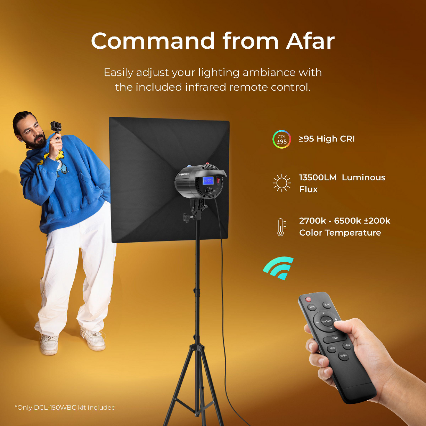 Digitek Lite (DCL-150WBC) Combo Bi-Color LED Light | Professional Photography & Studio Lighting Solution