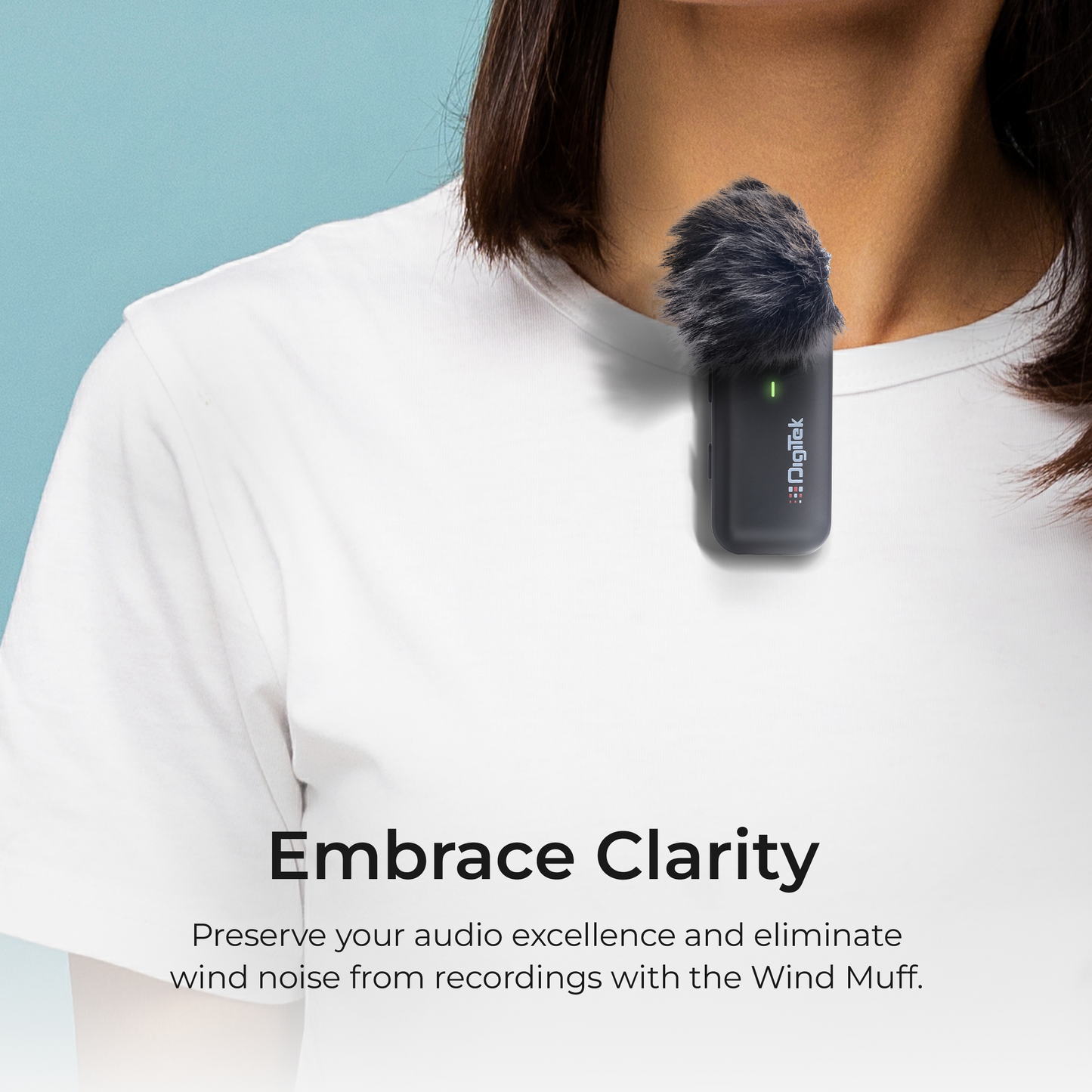 Digitek DWM-106 Wireless Microphone System | 80M Range, Noise Cancellation & 360° Sound Capture