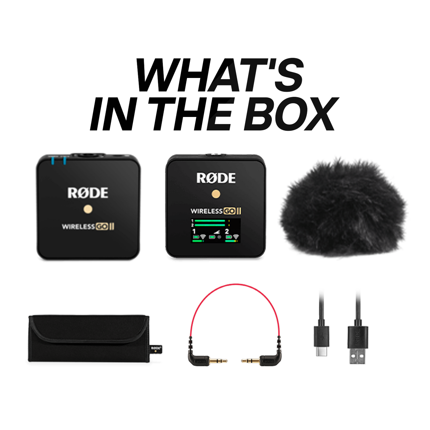 Rode Wireless GO II - Compact Wireless Microphone System | Wireless Mic for Creators