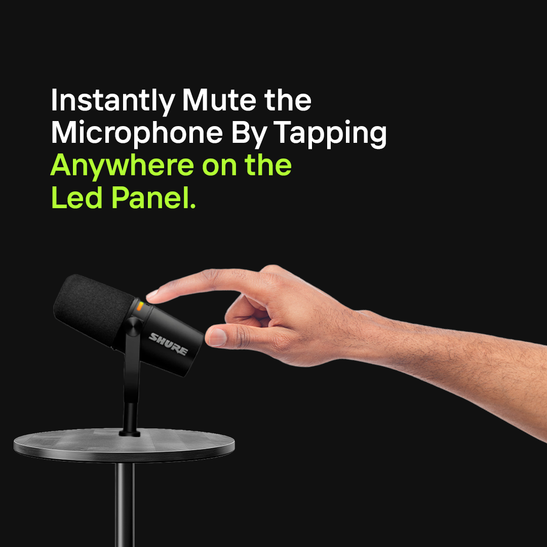 Shure MV7+ Podcast Microphone | Microphone for Podcast Studio | Shure Microphones