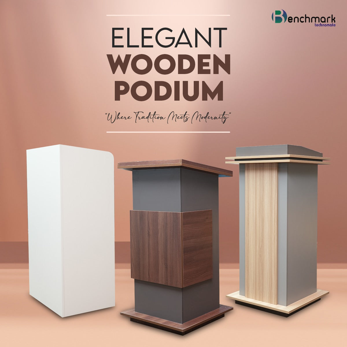 Benchmark Elegant Wooden Podium – Where Tradition Meets Modernity