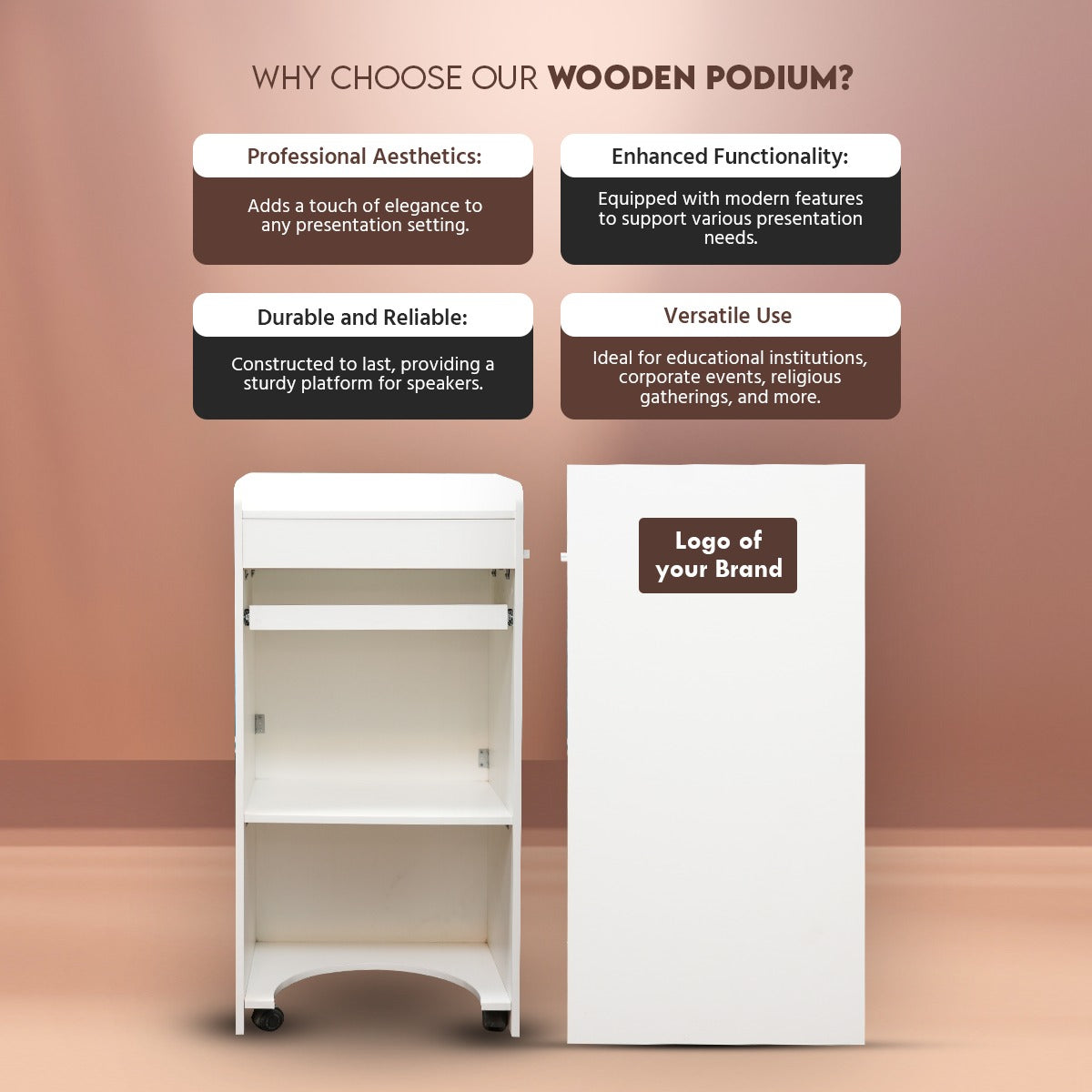 Benchmark Elegant Wooden Podium – Where Tradition Meets Modernity