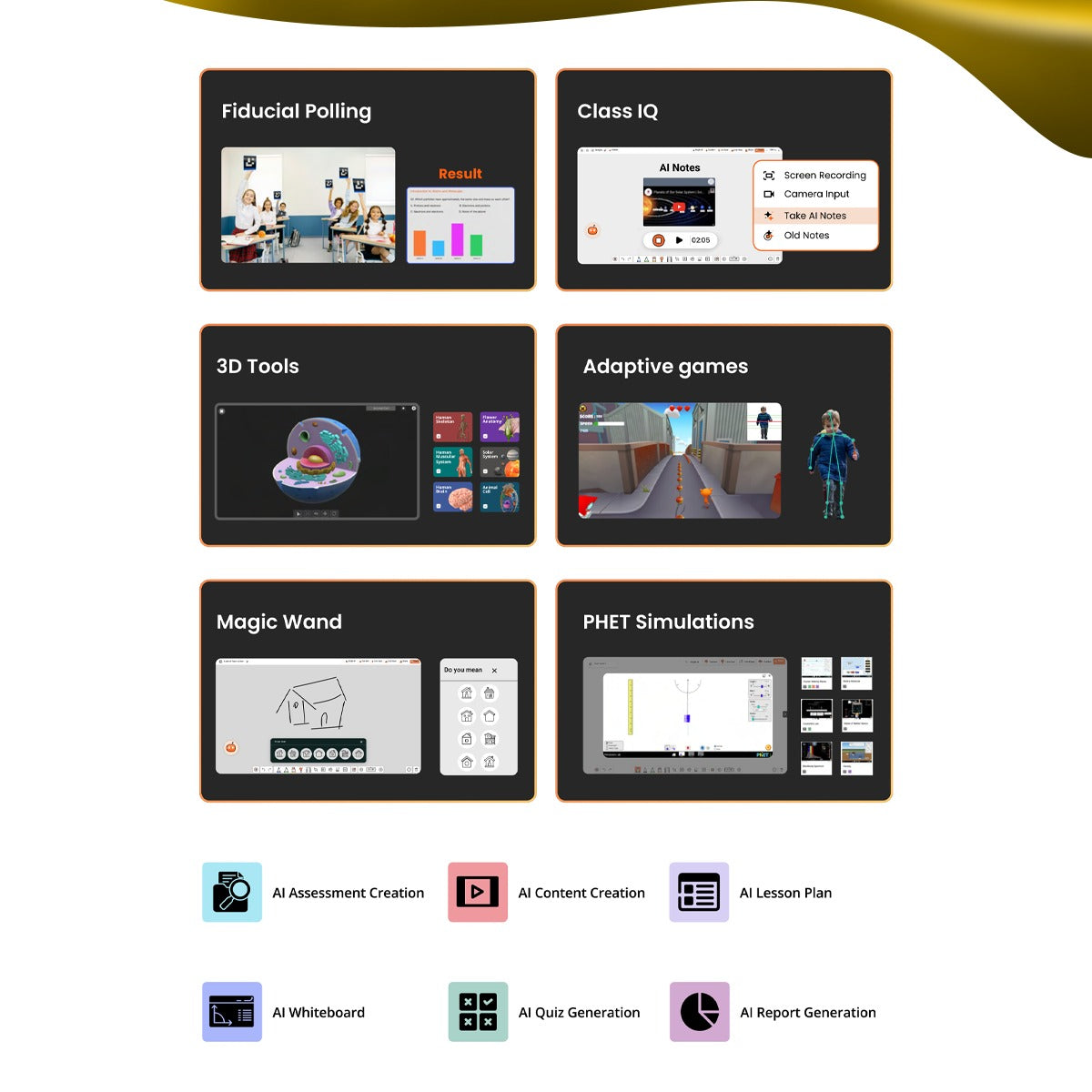 AI Digital Board | Benchmark Sigma AI A7 Interactive Flat Panel | AI Based Digital Board | 3 Years of Warranty