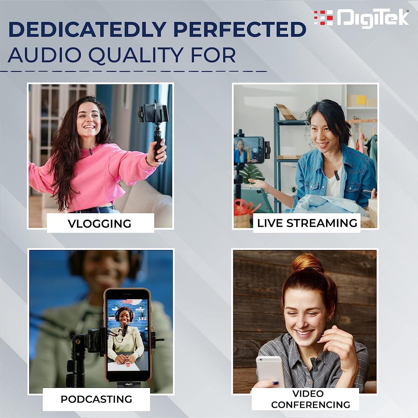 Digitek (DWM-002) Wireless Microphone & Receiver | Best Wireless Microphone