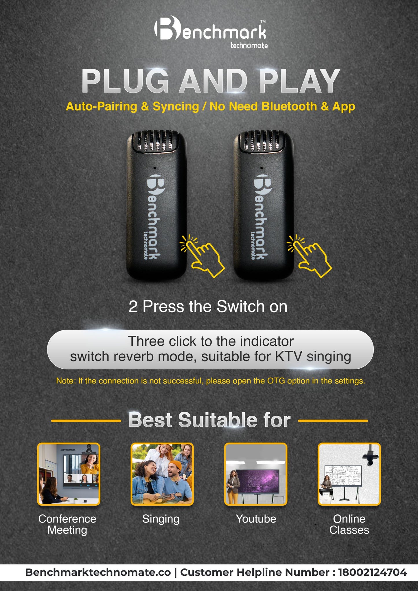 Benchmark Wireless Microphone Receiver | Best Wireless Mic | hardware