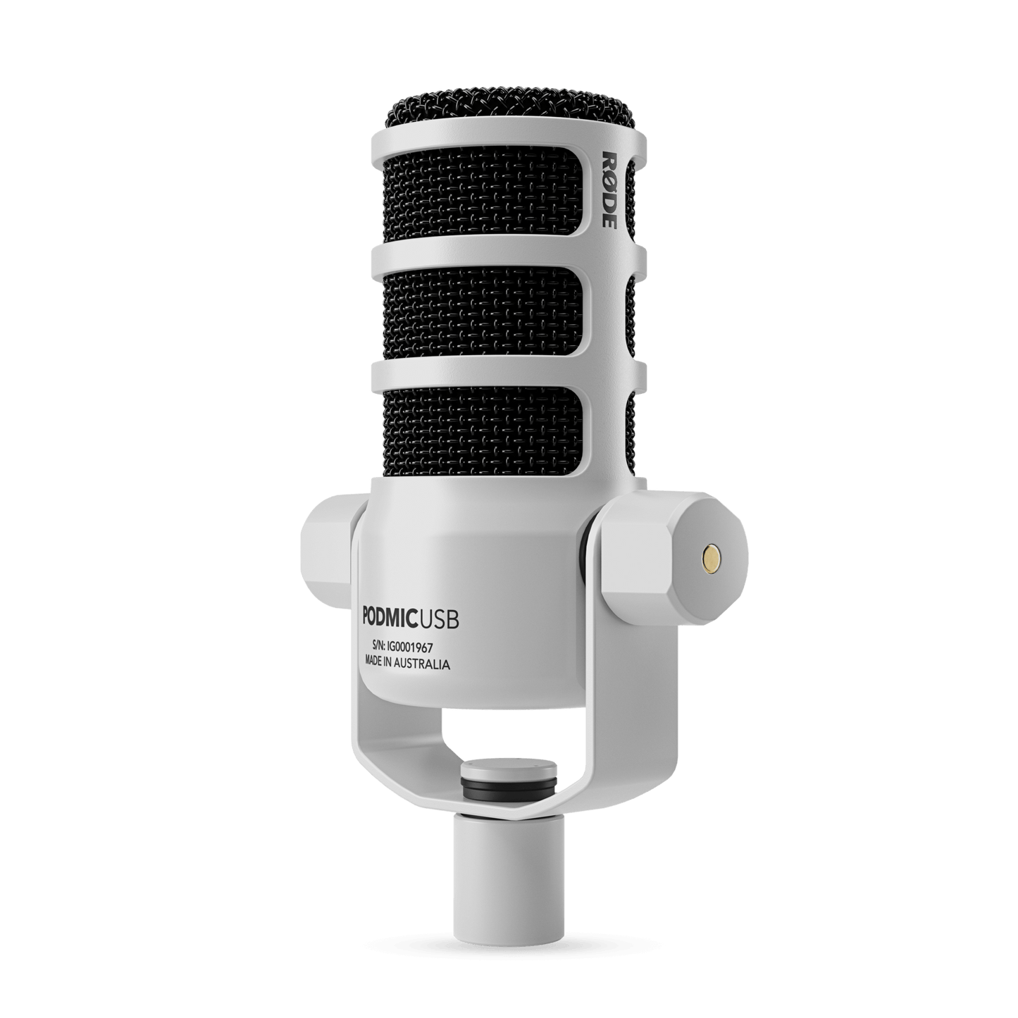Rode Podmic Dynamic Unidirectional Podcasting Microphone (White)