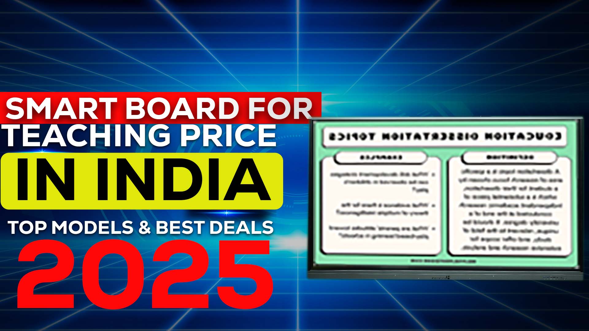 Smart Board for Teaching Price in India: Top Models & Best Deals 2025