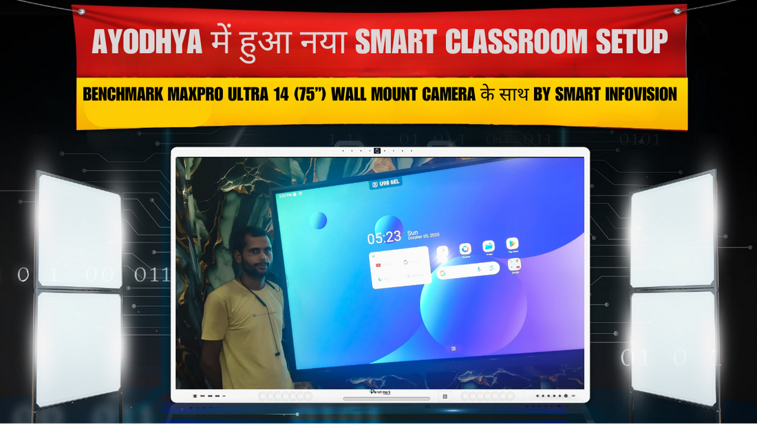 Benchmark MaxPro Ultra 14 (75”) Wall Mount Camera के साथ by Smart Infovision