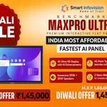 Benchmark MaxPro Ultra – India’s Fastest &amp; Most Affordable Premium AI Interactive Flat Panel