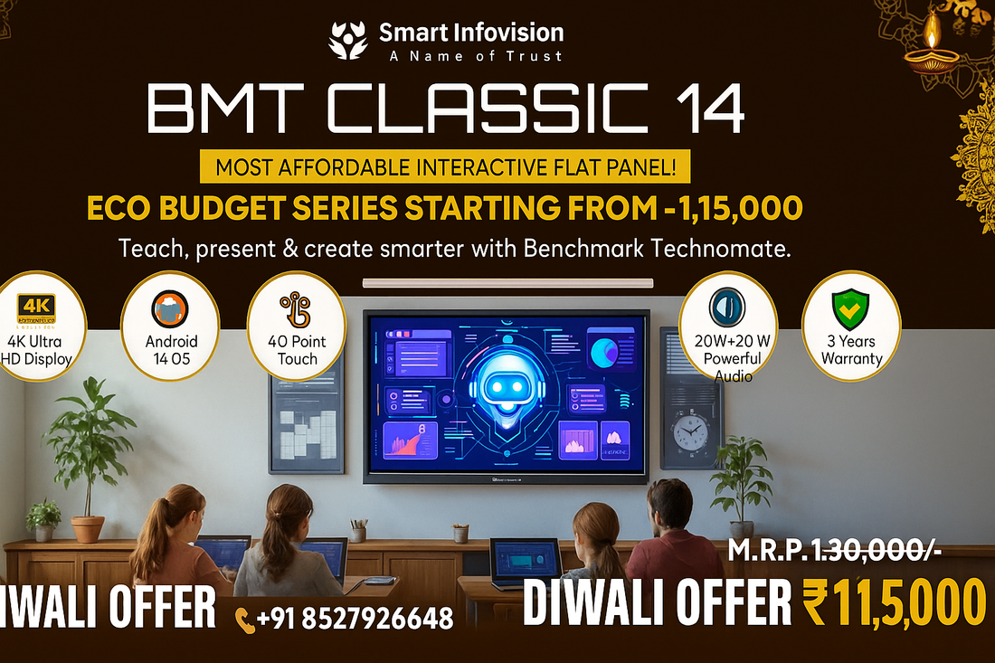 Benchmark Technomate Classic 14 – Affordable Interactive Flat Panel with Diwali Offer