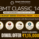 Benchmark Technomate Classic 14 – Affordable Interactive Flat Panel with Diwali Offer