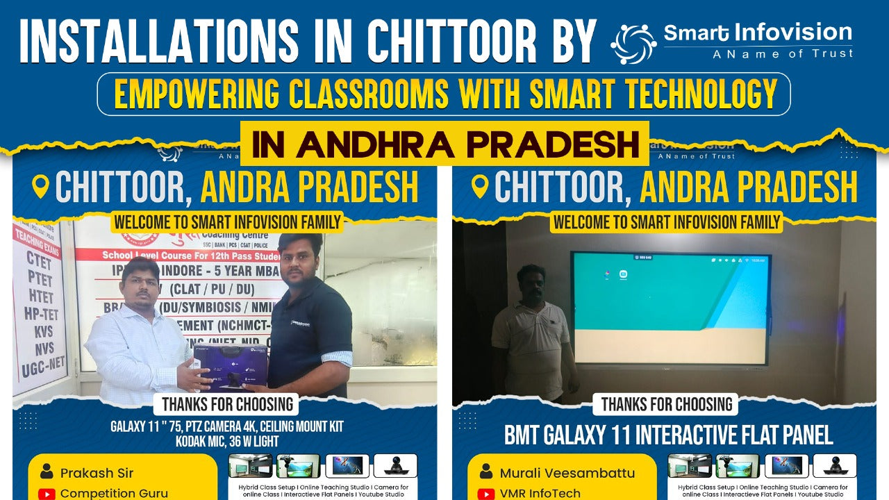 Installations in Chittoor by Smart Infovision | Empowering Classrooms with Smart Technology in Andhra Pradesh