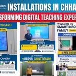 Smart Infovision Installations in Chhattisgarh: Transforming Digital Teaching Experience