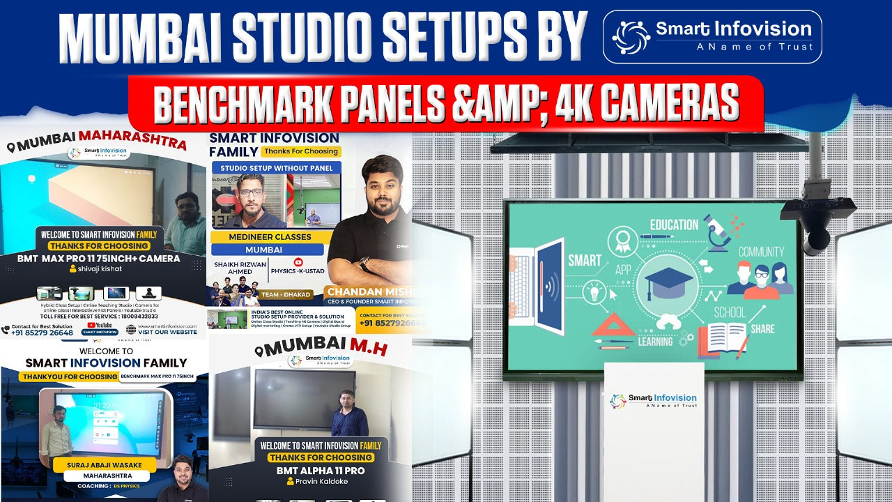 Mumbai Studio Setups by Smart Infovision | Benchmark Panels & 4K Cameras