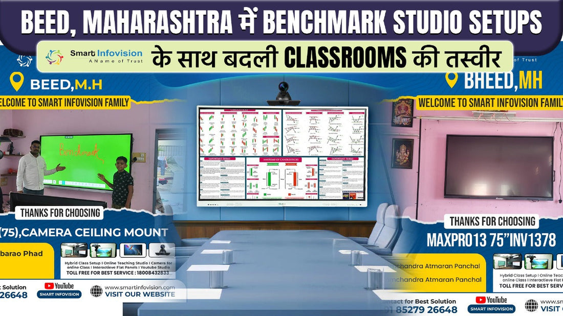Beed, Maharashtra में Benchmark Studio Setups | Smart Infovision के साथ बदली Classrooms की तस्वीर