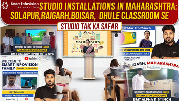 Smart Infovision Studio Installations in Maharashtra: Solapur, Raigarh, Boisar, Dhule — Classroom Se Studio Tak Ka Safar