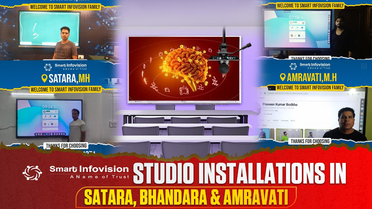 Smart Infovision Studio Installations in Satara, Bhandara & Amravati