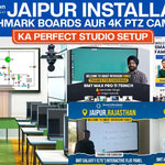 Smart Infovision Jaipur Installation: Benchmark Boards Aur 4K PTZ Cameras Ka Perfect Studio Setup