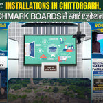 Smart Infovision Installations in Chittorgarh, Rajasthan: Benchmark Boards से स्मार्ट एजुकेशन की ओर