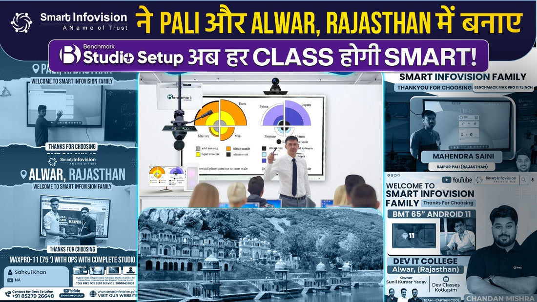 Smart Infovision ने Pali और Alwar, Rajasthan में बनाए Benchmark Studio Setups – अब हर Class होगी Smart!