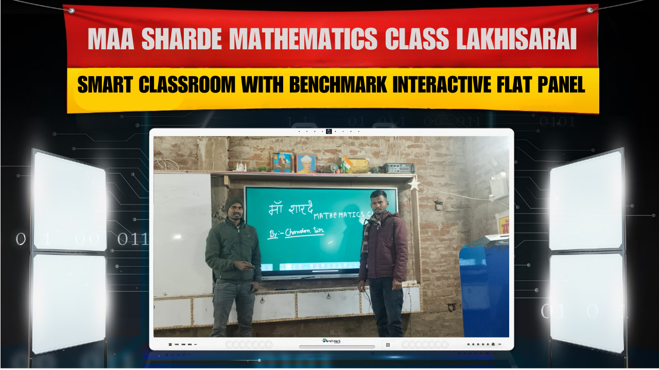 Maa Sharde Mathematics Class Lakhisarai | Smart Classroom with Benchmark Interactive Flat Panel
