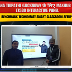 Archana Tripathi (Lucknow) के लिए Maxhub 75-Inch E7530 Interactive Panel | Smart Classroom Setup