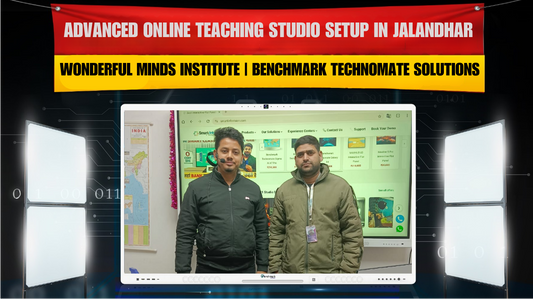 Advanced Online Teaching Studio Setup in Jalandhar | Wonderful Minds Institute | Benchmark Technomate Solutions