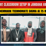 Smart Classroom Setup in Jandaha Vaishali | Benchmark Technomate Sigma AI 75 Inch