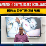 Azamgarh में Digital Board Installation | Sigma AI 75 Interactive Panel