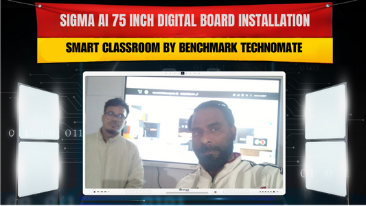 Sigma AI 75 Inch Digital Board Installation | Smart Classroom by Benchmark Technomate