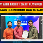Nashik में Smart Classroom Setup | Classic 14 75-Inch Digital Board Installation