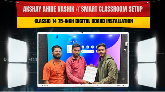 Nashik में Smart Classroom Setup | Classic 14 75-Inch Digital Board Installation