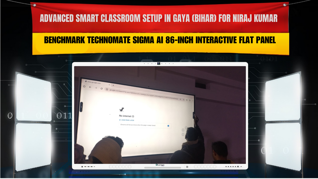 Advanced Smart Classroom Setup in Gaya (Bihar) for Niraj Kumar | Benchmark Technomate Sigma AI 86-Inch Interactive Flat Panel