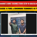 Pratik Sharma’s Home Teaching Studio Setup in Greater Noida West | Classic 14 Panel & Benchmark Technomate 4K PTZ