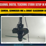 Professional Digital Teaching Studio Setup in Katihar | 4K PTZ Camera, Sennheiser Mic & Smart Classroom Solution