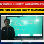 Benchmark Technomate Classic 14 75” Smart Classroom Setup in Gaya | Installed for MD Salimul Haque by Smart Infovision