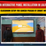 Maxhub Interactive Panel Installation in Lalitpur UP | Smart Classroom Setup for Ganesh Prasad by Smart Infovision