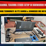 Professional Teaching Studio Setup in Raikwardih Mau Uttar Pradesh | Benchmark Technomate 4K PTZ Camera & Sennheiser Mic Installation