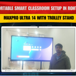 Portable Smart Classroom Setup in Rohtas | MaxPro Ultra 14 with Trolley Stand