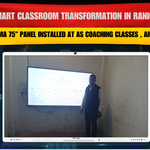 Smart Classroom Transformation in Raniganj – Sigma 75” Panel Installed at AS Coaching Classes