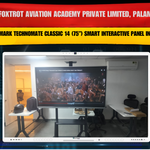 Charlie Foxtrot Aviation Academy Private Limited, Palam Dwarka | 2x Benchmark Technomate Classic 14 (75”) Smart Interactive Panel Installation