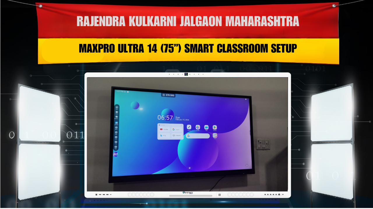 Rajendra Kulkarni Jalgaon Maharashtra – MaxPro Ultra 14 (75”) Smart Classroom Setup