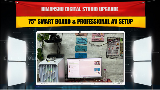 Himanshu Faizabad (Ayodhya) – Benchmark Technomate Sigma AI A-7 Pro 75” Smart Panel & Complete Digital Studio Setup Installation