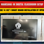 Mahesana 4K Digital Classroom Setup – Benchmark Technomate Classic 14 (65”) Smart Board Installation by Vipul Patel