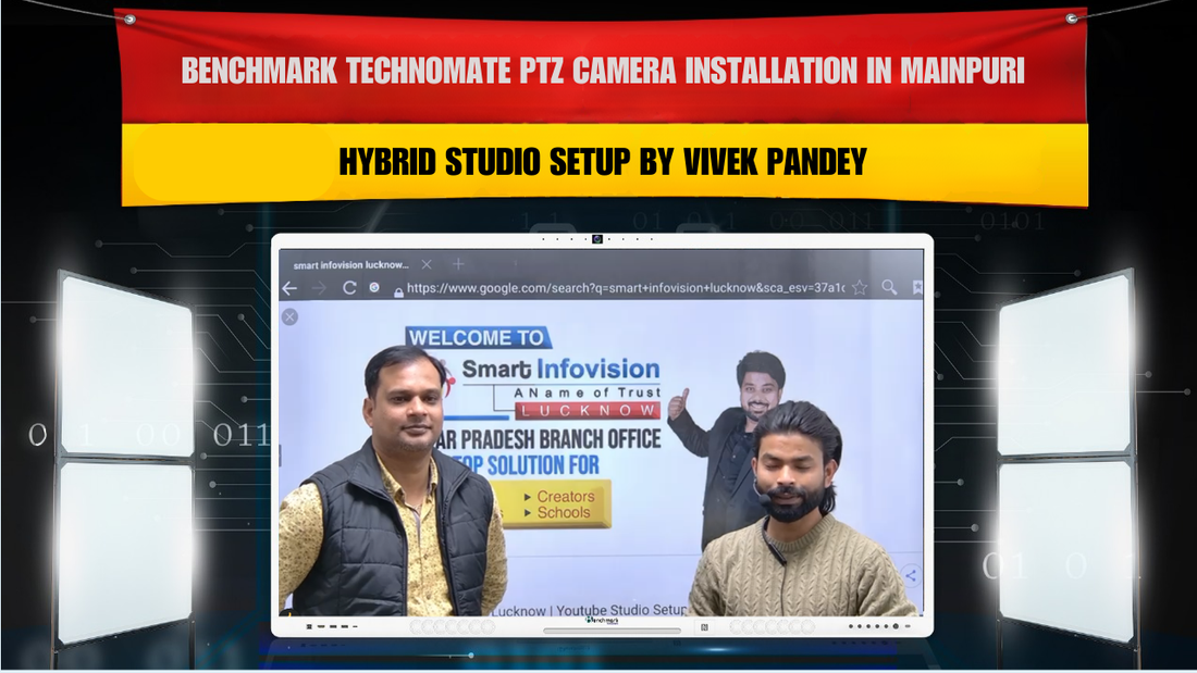 Benchmark Technomate PTZ Camera Installation in Mainpuri | Hybrid Studio Setup by Vivek Pandey